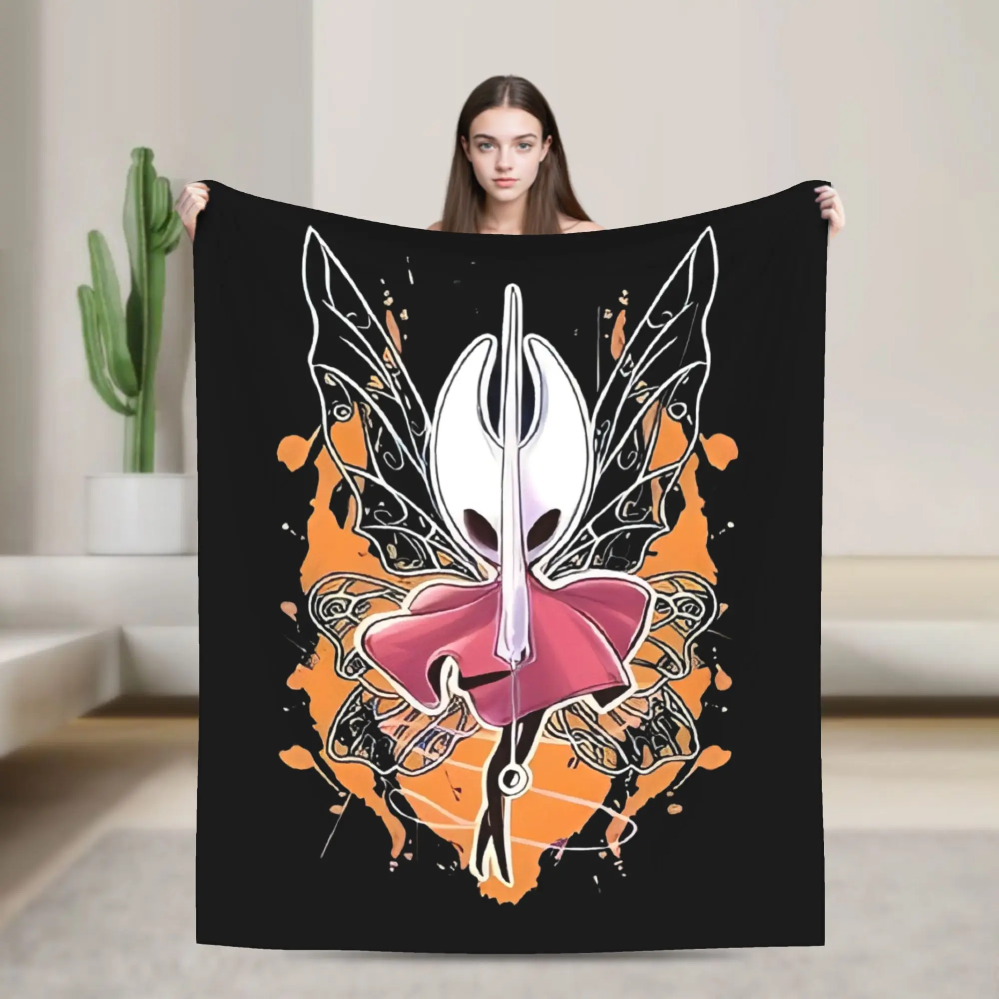 

K-Knights Blankets Hallownest Wool Throw Blanket Summer Air Conditioning Portable Ultra-Soft Warm Bedsprea