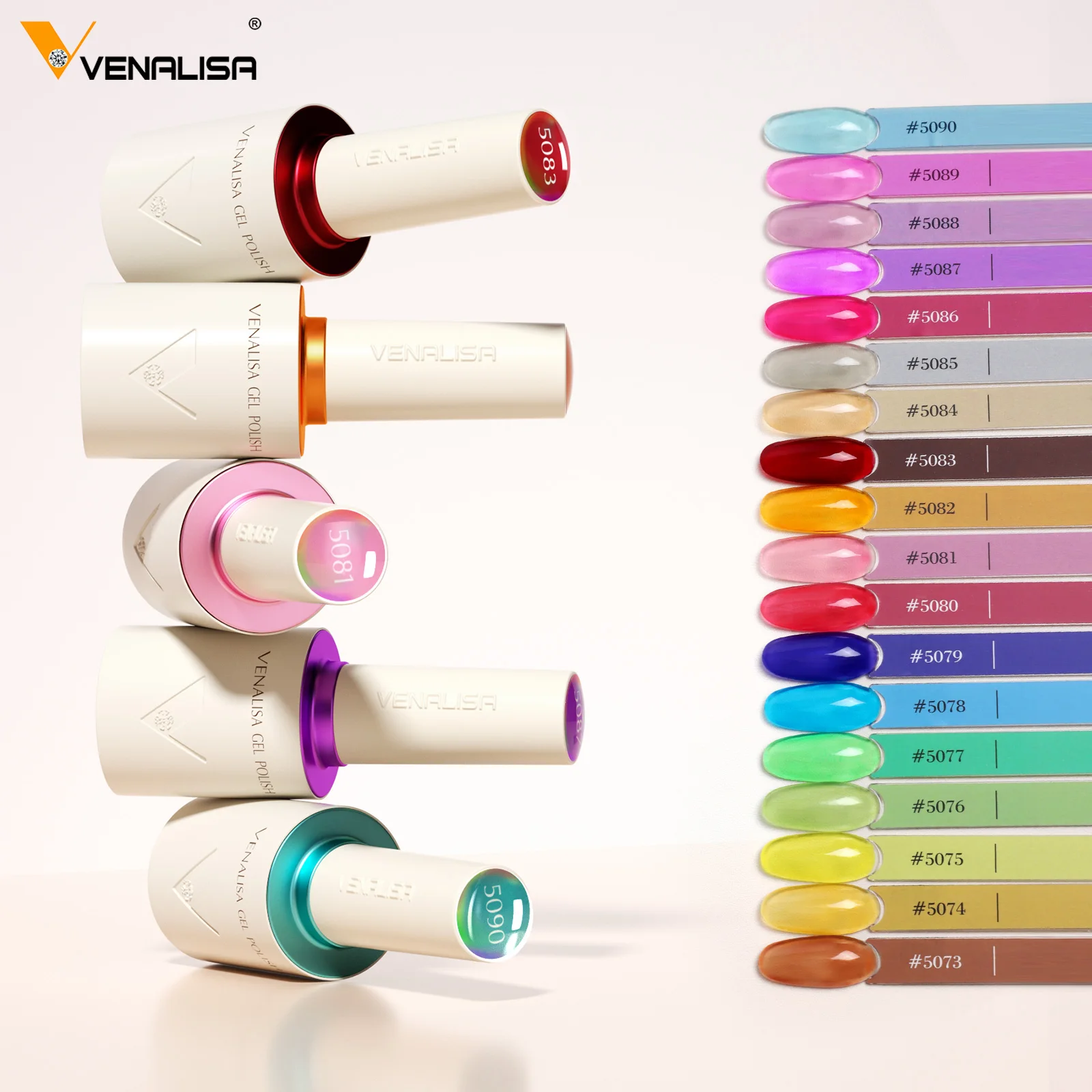 VENALISA 10ml Nail Gel Polish New Formula Vegan HEMA TPO Free Translucent Jelly Nude Gel Polish Colorful Varnish Semi Permanent