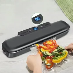 Food Vacuum Sealer Vacuum Packaging Machine For Food With 10pcs Packed Bags Automatic Household Food Vacuum Sealing 220V