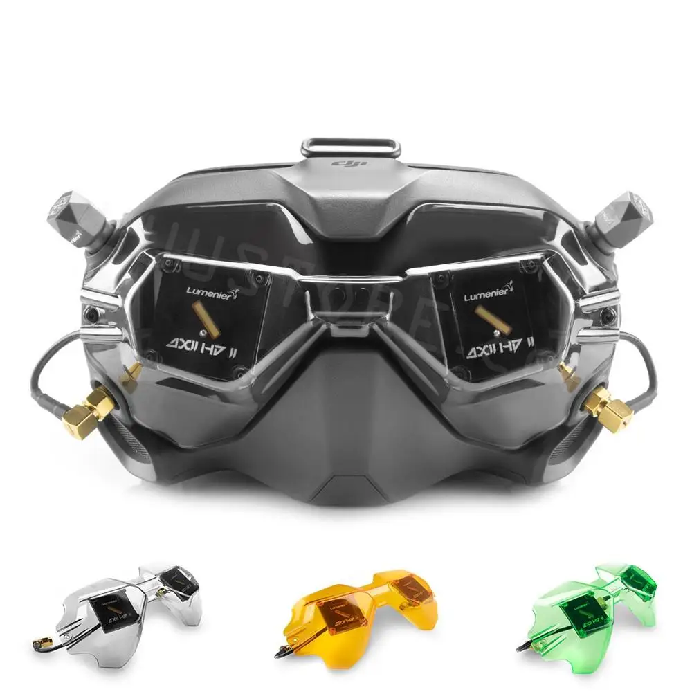 Lumenier AXII HD 2 Patch Visor 5.8GHz 8.4dBi with AXII HD 2 Stubby LHCP Antenna Combo Set for  DJI Digital HD FPV Goggles RP-SMA