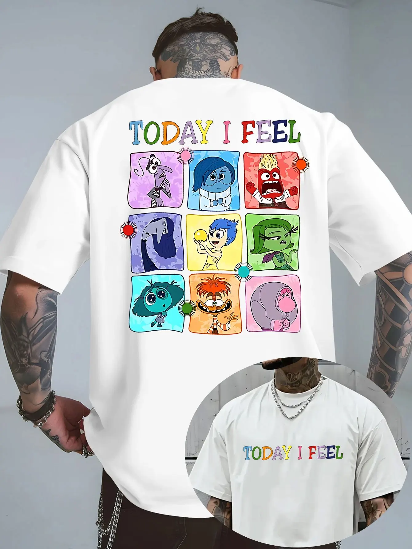 تي شيرت صيفي للرجال من Disney بنمط داخلي وخارجي، ملابس ترفيهية يومية وأنشطة موضوعية للجنسين من القطن بأكمام قصيرة كبيرة الحجم