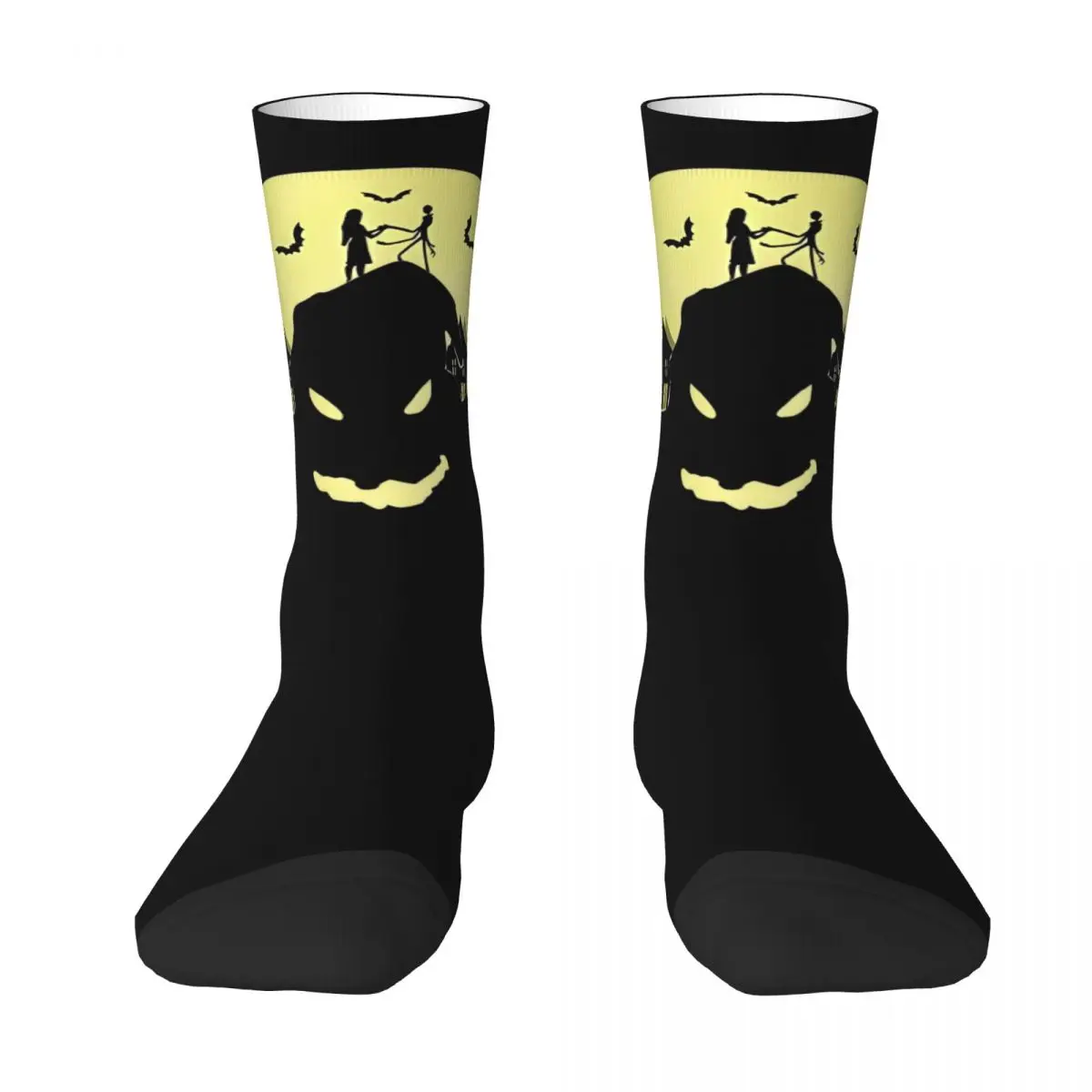 Nightmare Before Christmas Socks Autumn Jack and Sally Stockings Funny Men's Warm Soft Socks Printed Outdoor Sports Socks