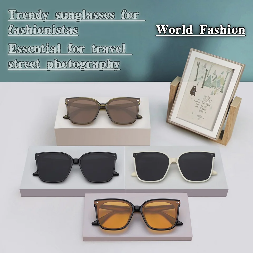 

New World Trend Large Frame Butterfly Sunglasses Men and Women's Casual Fashion Retro Classic UV400 Outdoor Sunscreen Sunglasses