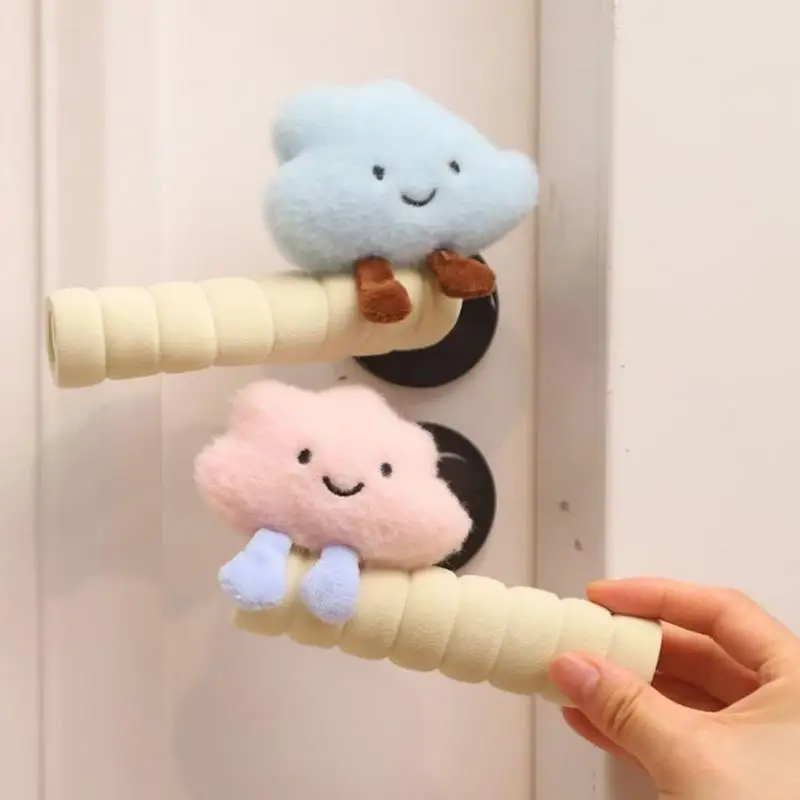 Door Lever Handle Cover Doorknob Gloves Door Handle Cover Cute Cloud Anti-Static Doorknob Cover Door Knob Safety Door Handle