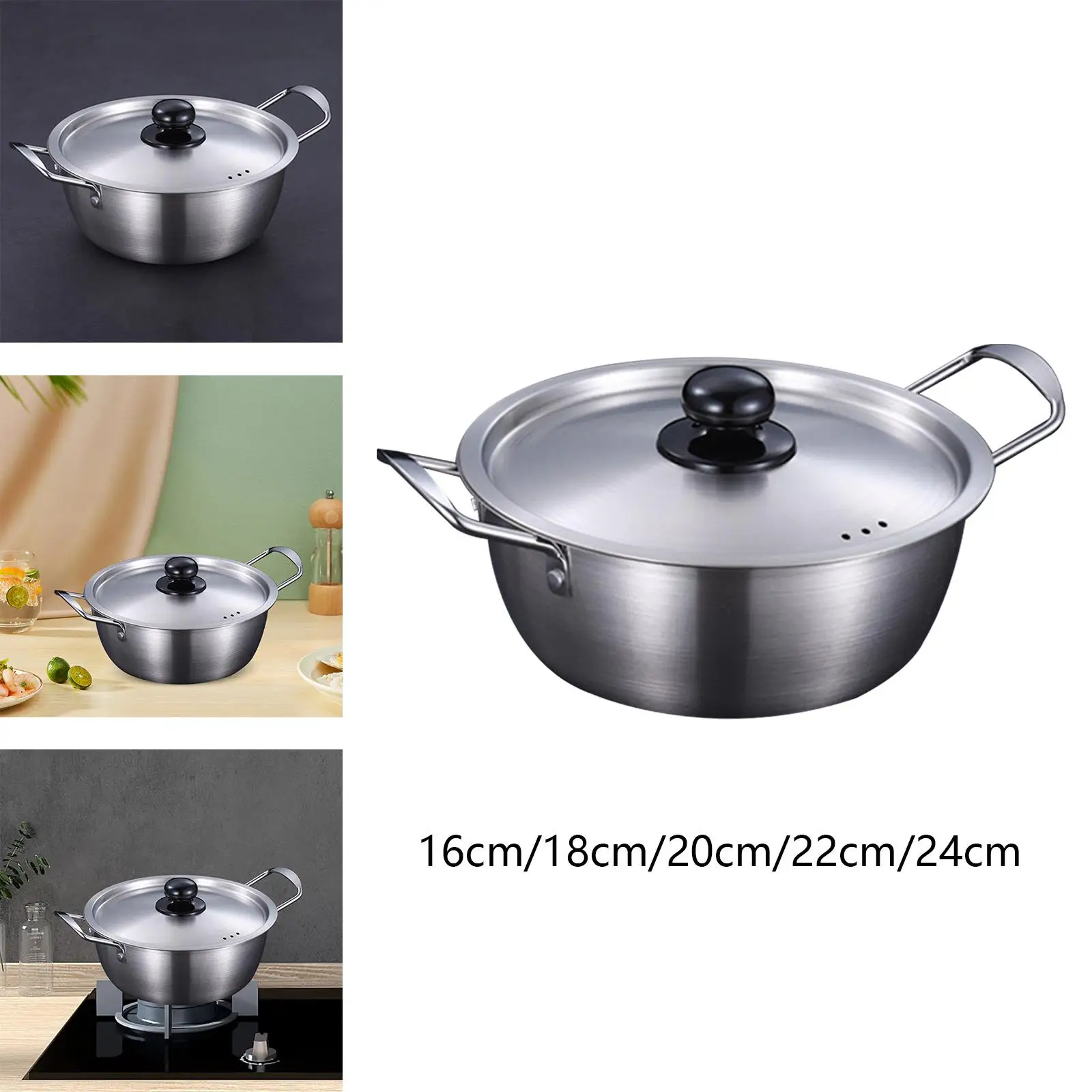 Korean Ramen Cooking Pot Household Ramyun Pot for Camping Restaurant Pasta