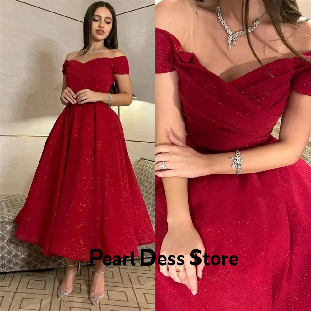 Satin Gala Dresses Woman 2024 for Party Dress Es Shiny Prom Dresses Sale Red Short Skirt Women Evening Dress Luxury 2024 Dubai