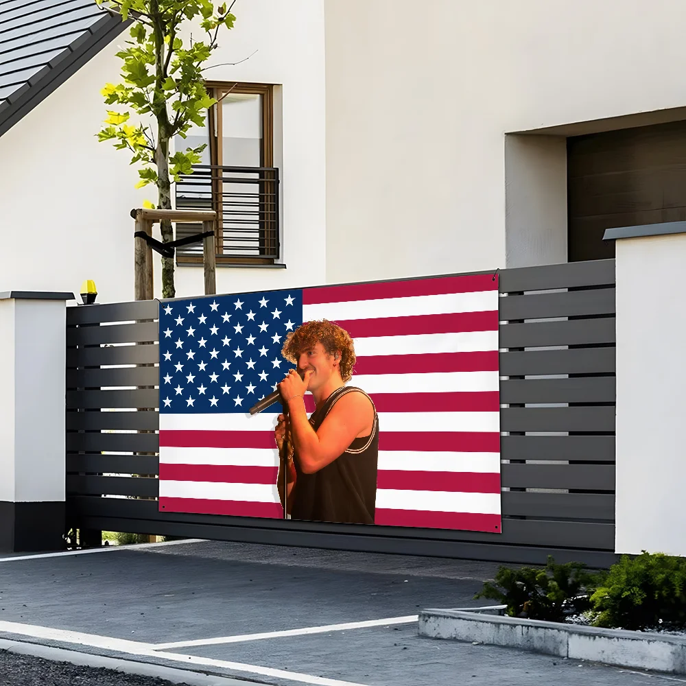 B-Benson B-Boone América Bandeira Sala Quarto Casa e Exterior Pendurado na Parede Concerto Impresso Fundo Decoração Art Banner