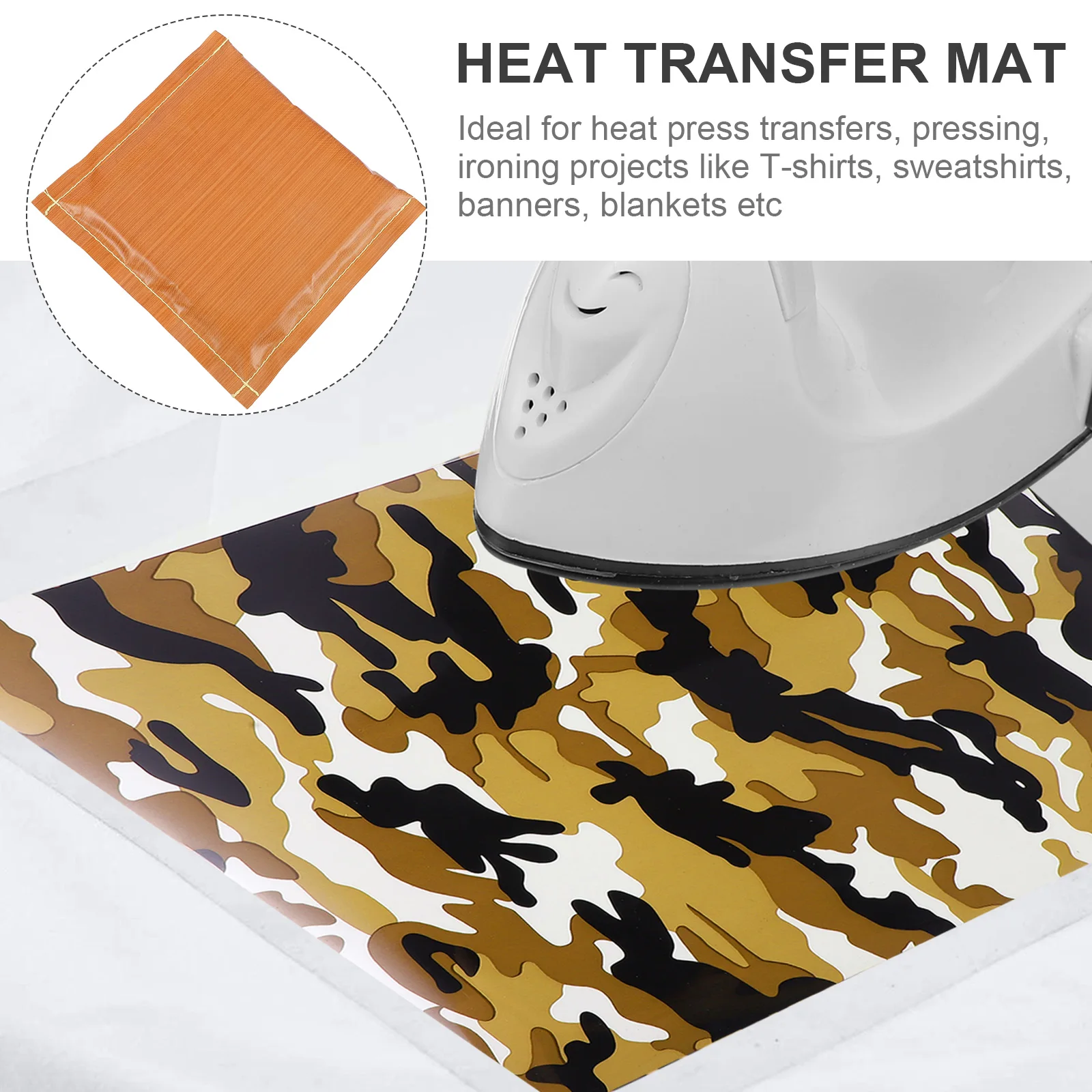 

Press Non Stick Ironing For Vinyl Transfer Reusable Heat Transfer Mat Craft Supplies Heat Insulation Mat For T-Shirts