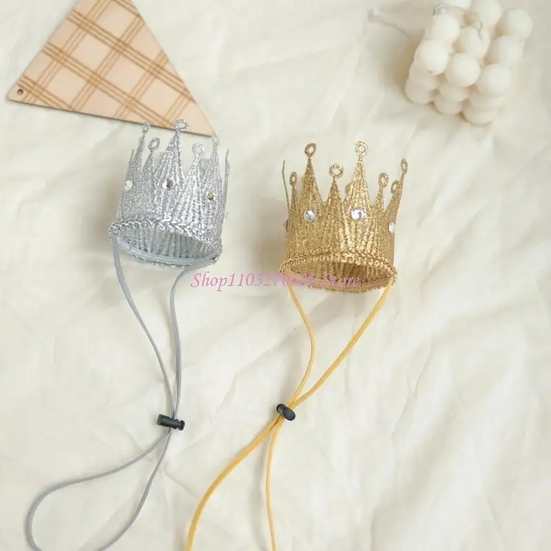 R6FD Royal Baby Hair Ornament Elastic Adjustable Headpiece Costume Accessory For Kids