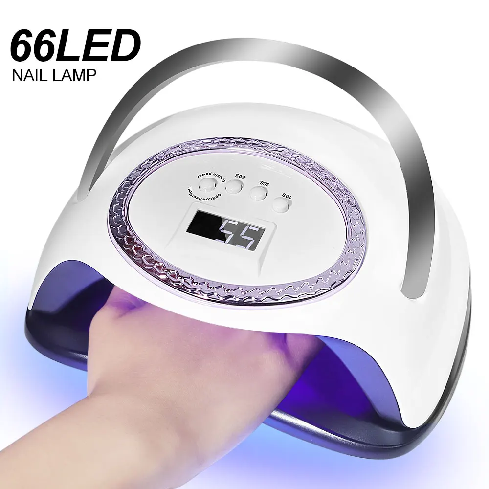 Lámpara UV de secado rápido para manicura, secador de uñas profesional, herramientas de secado de Gel, máquina para salón en casa, 66 LED, nuevo