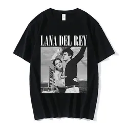 Nowa Lana Del Rey Ldr wydruk graficzny T Shirt moda Streetwear krótki rękaw Casual wycięcie pod szyją Plus Size T Shirt kobiet