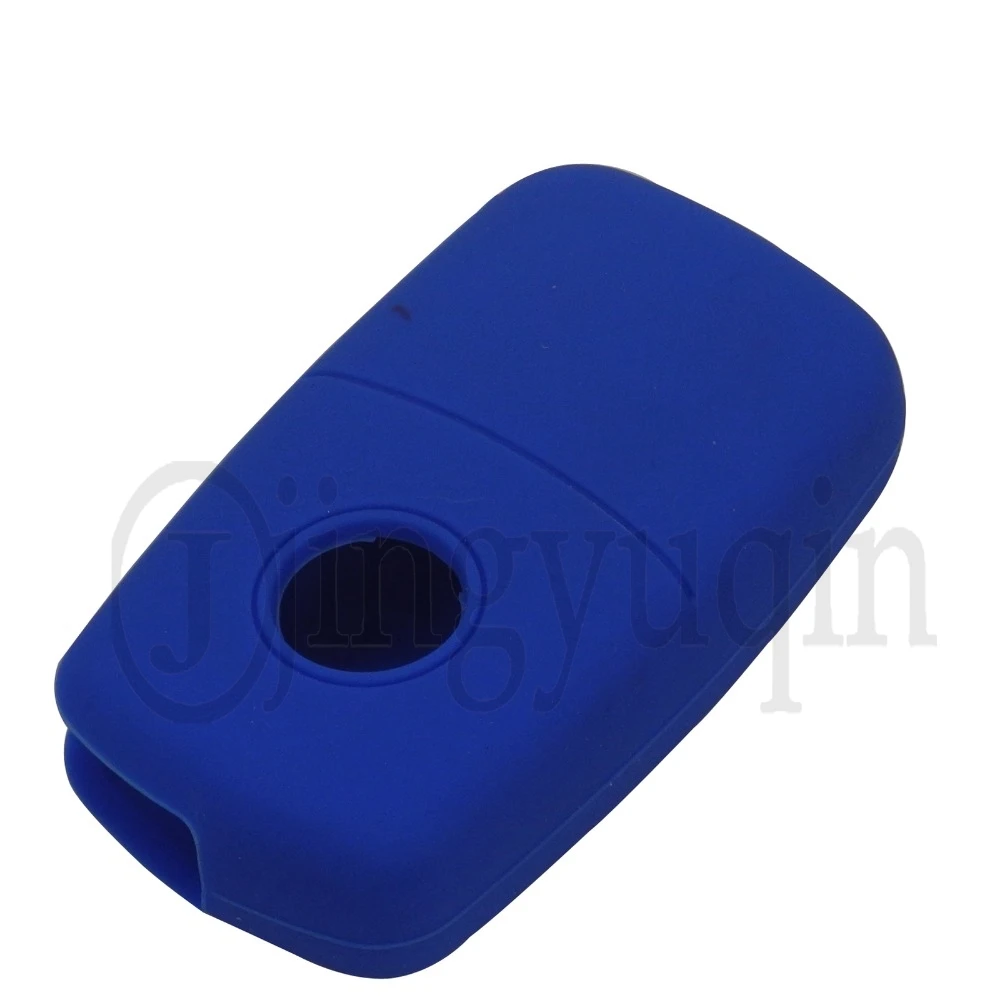 jingyuqin 2 Buttons Car Key Case Key Cover FOB For Volkswagen VW Amarok Polo Golf MK4 Bora Jetta Altea Alhambra Car-styling