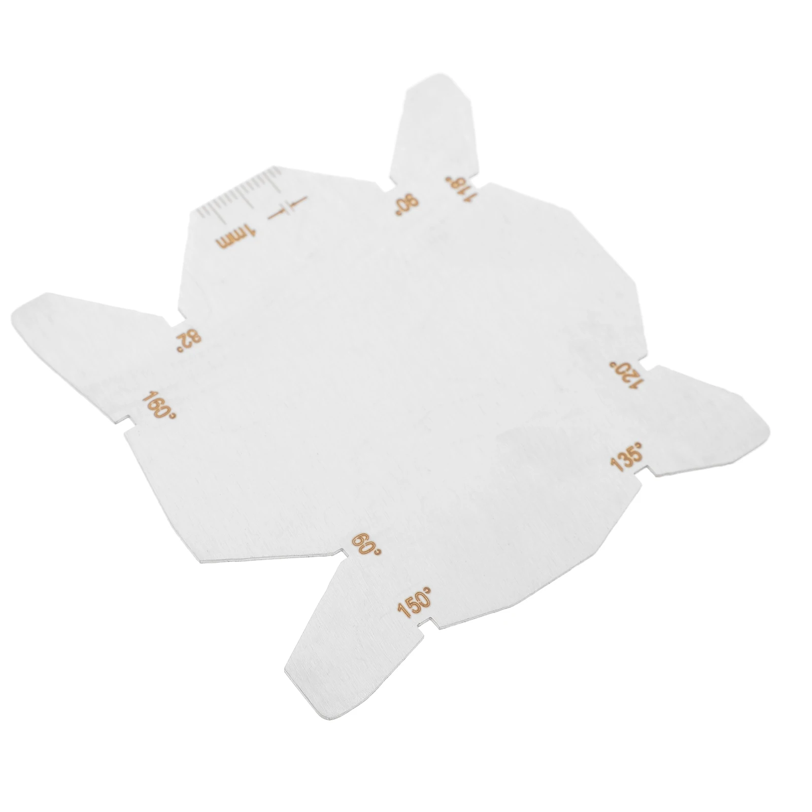 Front Blade Gauge Protractor Multifunctional Angle Measuring Tool Stainless Steel Drill Gauges