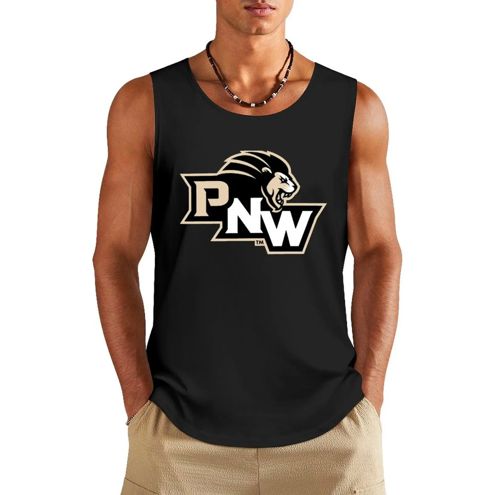 Purdue University Northwest Tank Top Men sleeveless tee Men's clothing T-shirt Men's gym