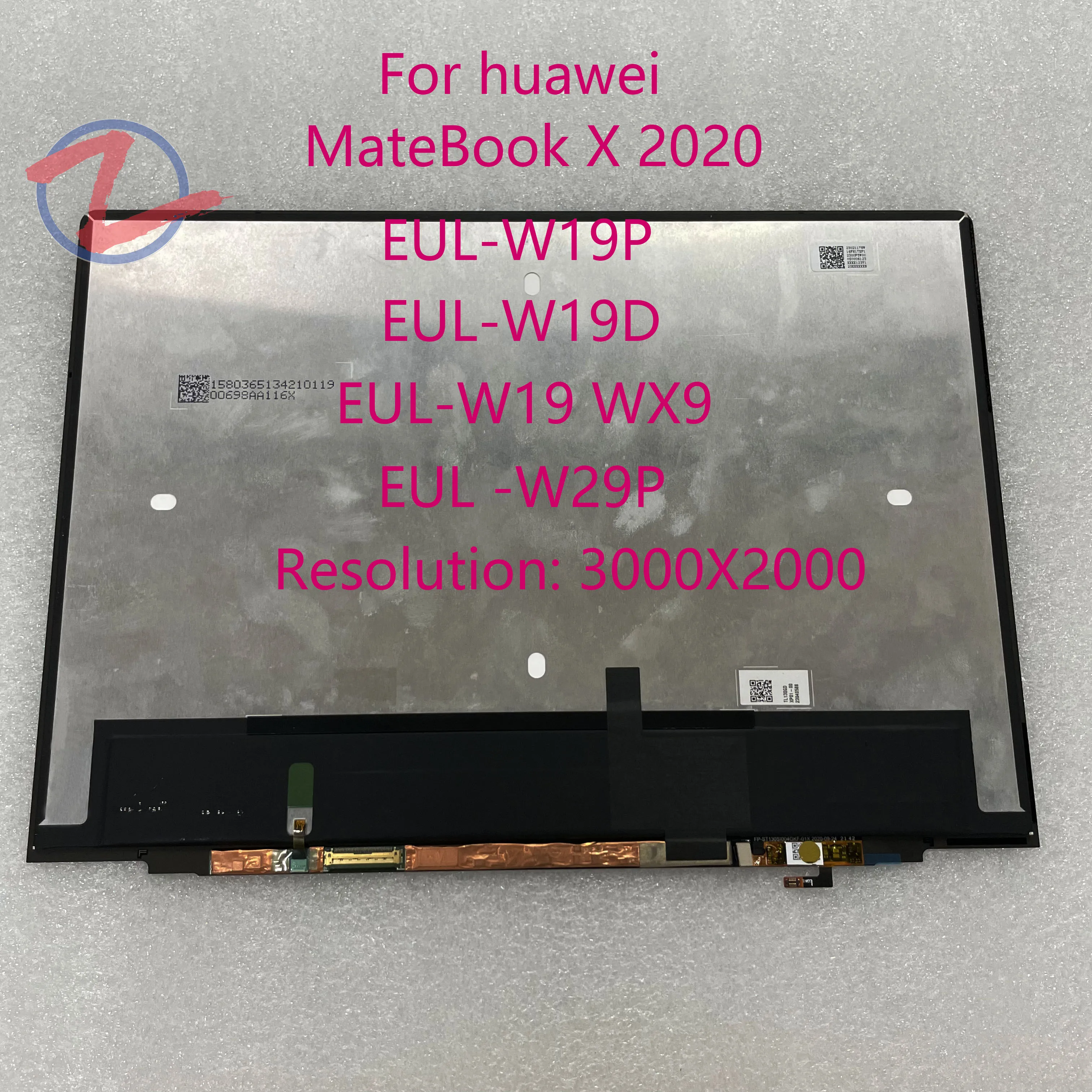 New original 13-inch laptop IPS display 3000*2000 resolution Huawei MateBook X 2020 EUL-W19P W29P touch display replacement TV