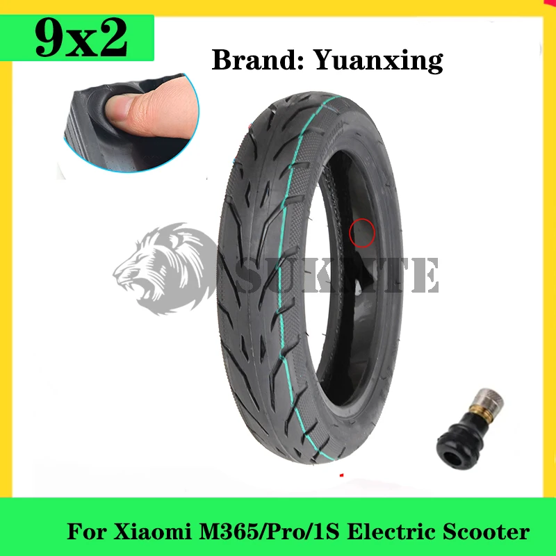 9 Inch 9x2 Tubeless Tyre For Xiaomi M365/Pro/1S Electric Scooter Rubber Tire Vacuum Tire Anti Puncture Wheels Tubeless Tyres