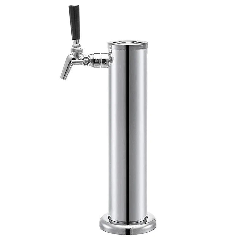 Beer tower, wine column complete set of adjustable faucet with drip tray single head, double head wine column