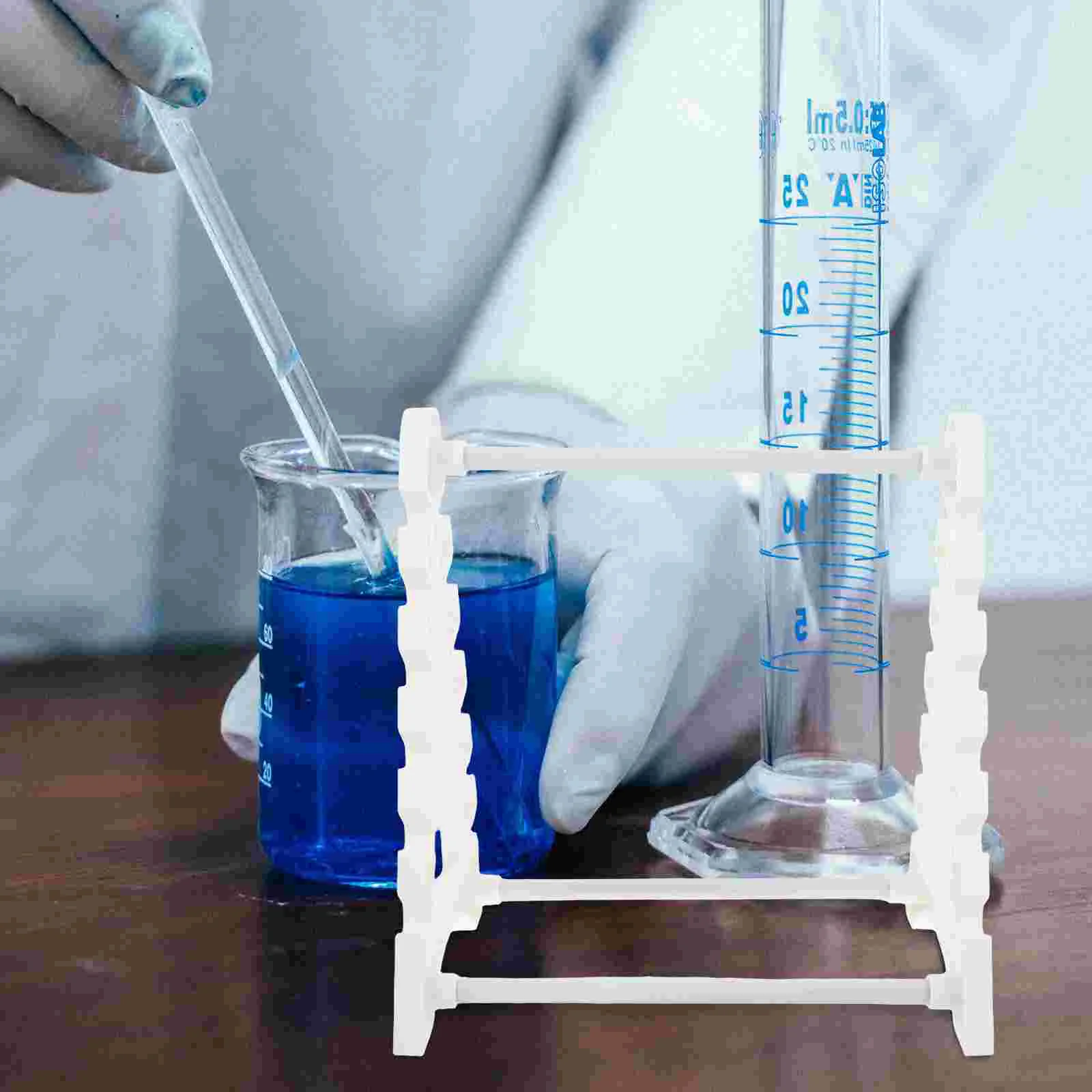 Trapezoidal Pipette Lab ganizer 12 Positions Compact Pipette Plastic Stand Test Tube Holder Straw Storage