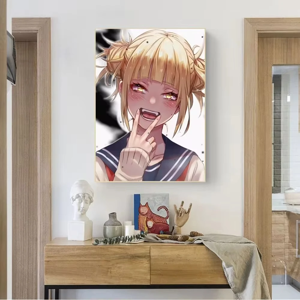 My Hero Academy Toga Himiko Poster Frameless Poster Kraft Club Bar Paper Retro Poster Wall Art Painting Decoration Painting