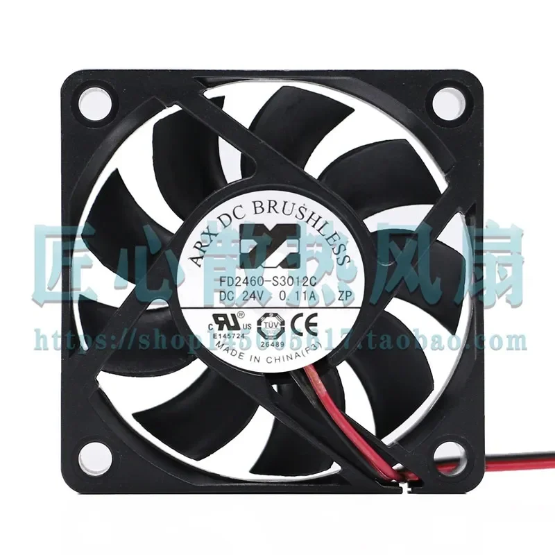 Taiwan Sanjiang ARX DC BRUSHLESS 24V 0.11A FD2460-S3012C 6015 Chassis Fan for Electronic Equipment Cooling