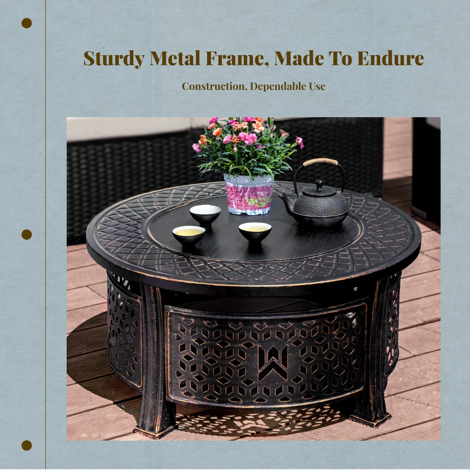 

Stainless steel outdoor grill