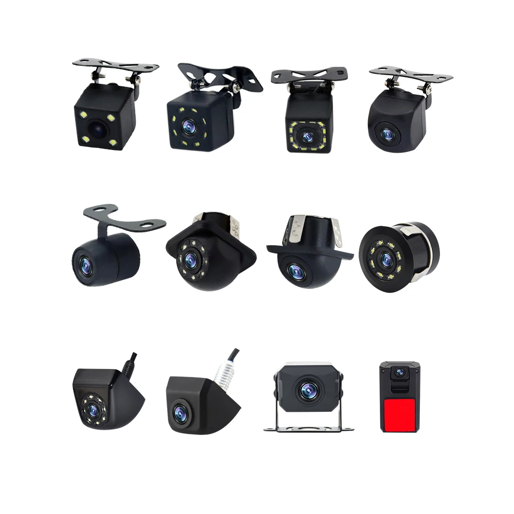 2PCS YWX Wholesale Night Vision Camera For Cars With System Rear View Camera Infrared Universal 12V Car Camera For Car Radio Scr