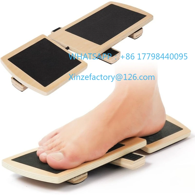 Wooden Foot Stretcher Single Leg Balance Trainer Ballet Balance Board Wooden Ankle Foot Strengthening Balance Board