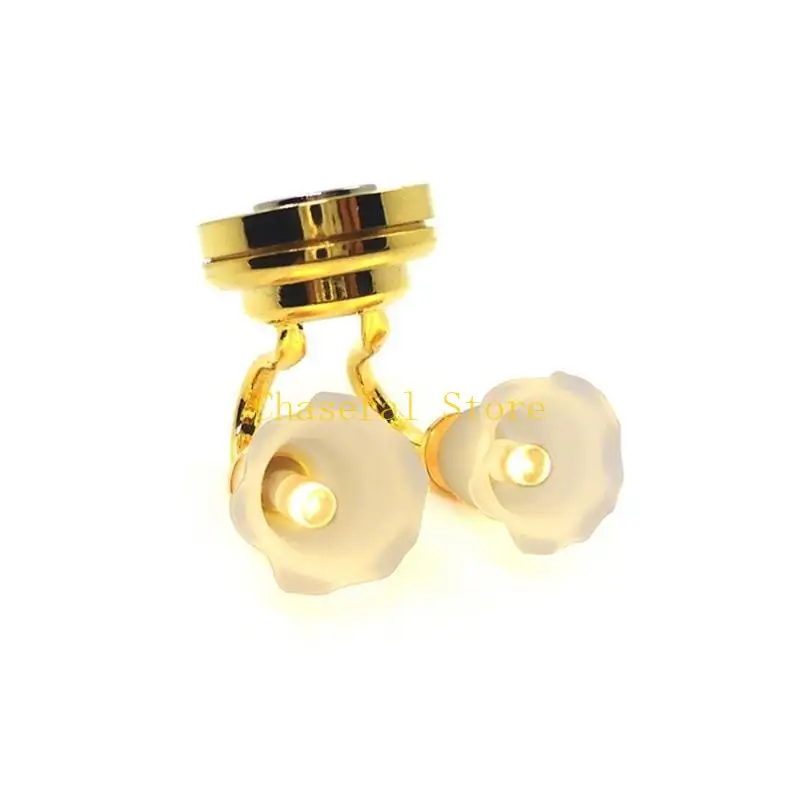 1:12 Dollhouse Mini Living Room Bracket Light Simulation Living Room Wall Sconce Mini Wall Lamp Kid Dollhouse Furniture view 3