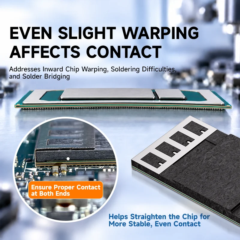 XZZ BGA CPU Flattening Tool for 12th Gen Low Voltage Chips Precision Positioning Fixture for Motherboard Soldering Rework Repair