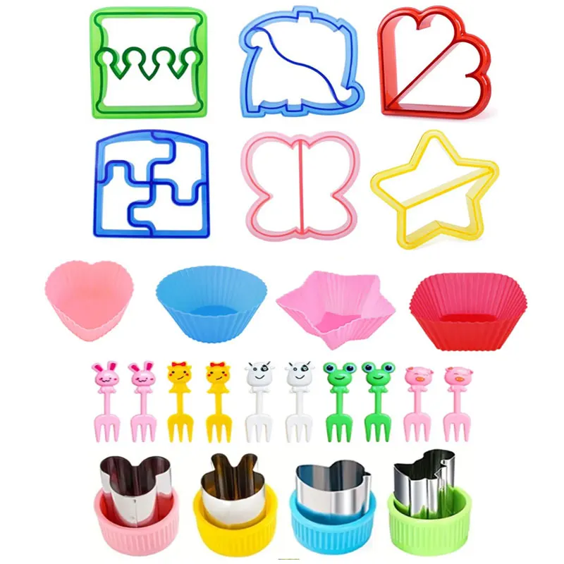 Children's Sandwich Cutting Machine Animal Toast Mold Set DIY Sandwich Box Back To School Food Decoration Selection Accessories