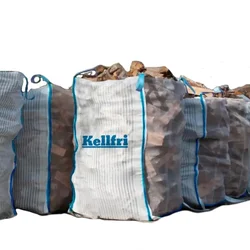 Kunden spezifisches Produkt 、 heißer Verkauf belüftet 1 Tonne Mesh pp Fibc Jumbo Beutel Poly Bulk Big Bag Brennholz Netz Log Taschen zum Verkauf