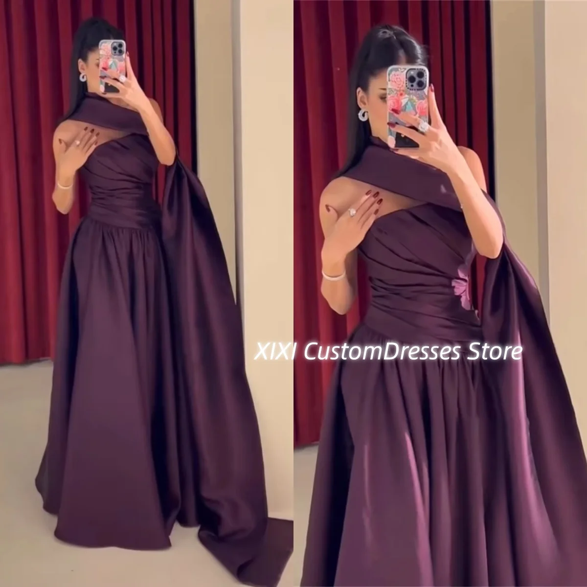 

Вечерние платья трапециевидной формы без бретелек на день рождения, роскошные платья длиной до пола с рюшами и молнией, женское платье для выпускного вечера без рукавов