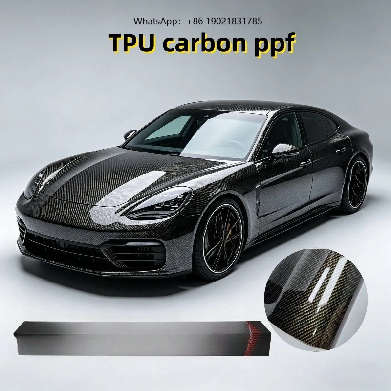 Black Tpu Film Ppf Carbon Fiber Color PPF Paint Protection Film Car Wrap Vinyl Roll Changing Full Body Roll
