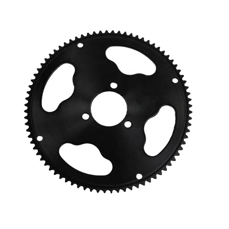 Top Rear Sprocket 80T Front Drive Gear 3 Holes 165mm Compatible with 47CC 49CC Mini ATV Pocket Dirt Bike Replacement Parts