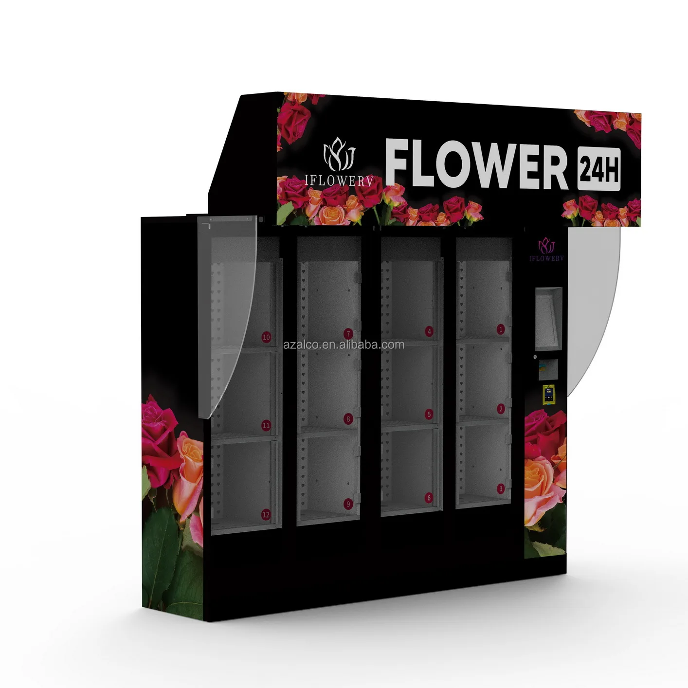 شاشة نظام الأوراق النقدية SDKSmart Locker آلة بيع الزهور الطازجة موزع المياه اللمس