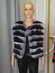 Real Women Lexus Rex Rabbit fur vest female Natural fur Fashion and leisure new style