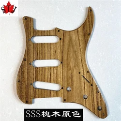 1PCS hand made solid wood of Chinese scholartree GUITAR SSS Pickguard