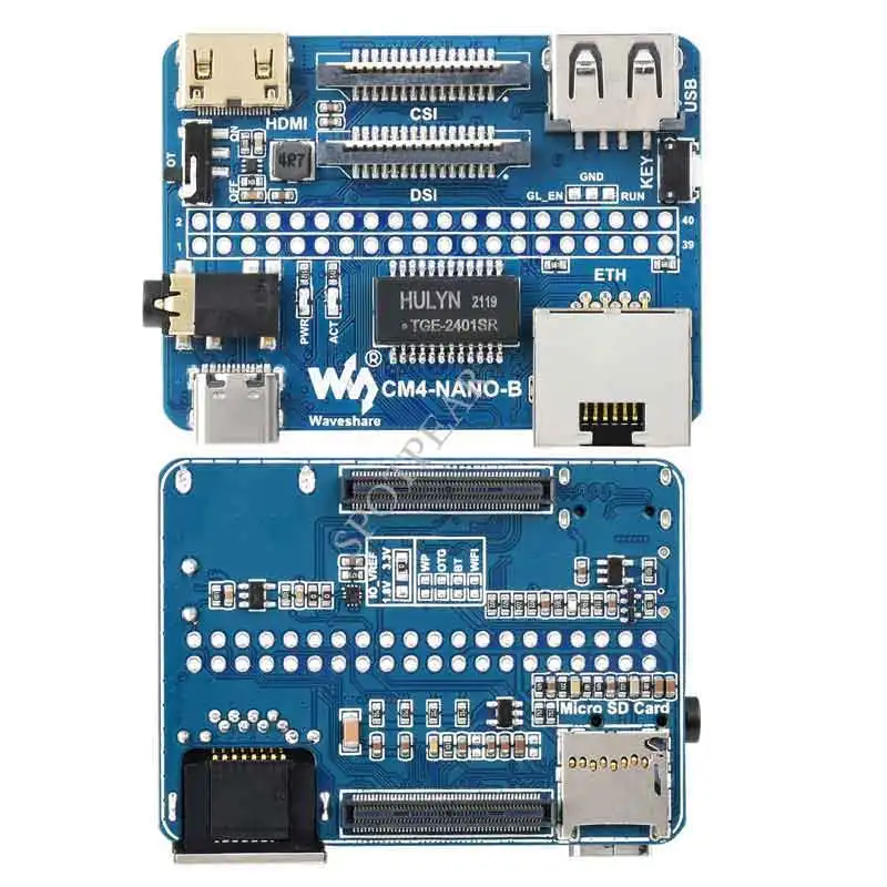 Raspberry Pi Compute Module 4 CM4 Nano Base Board (B), Same Size as the CM4