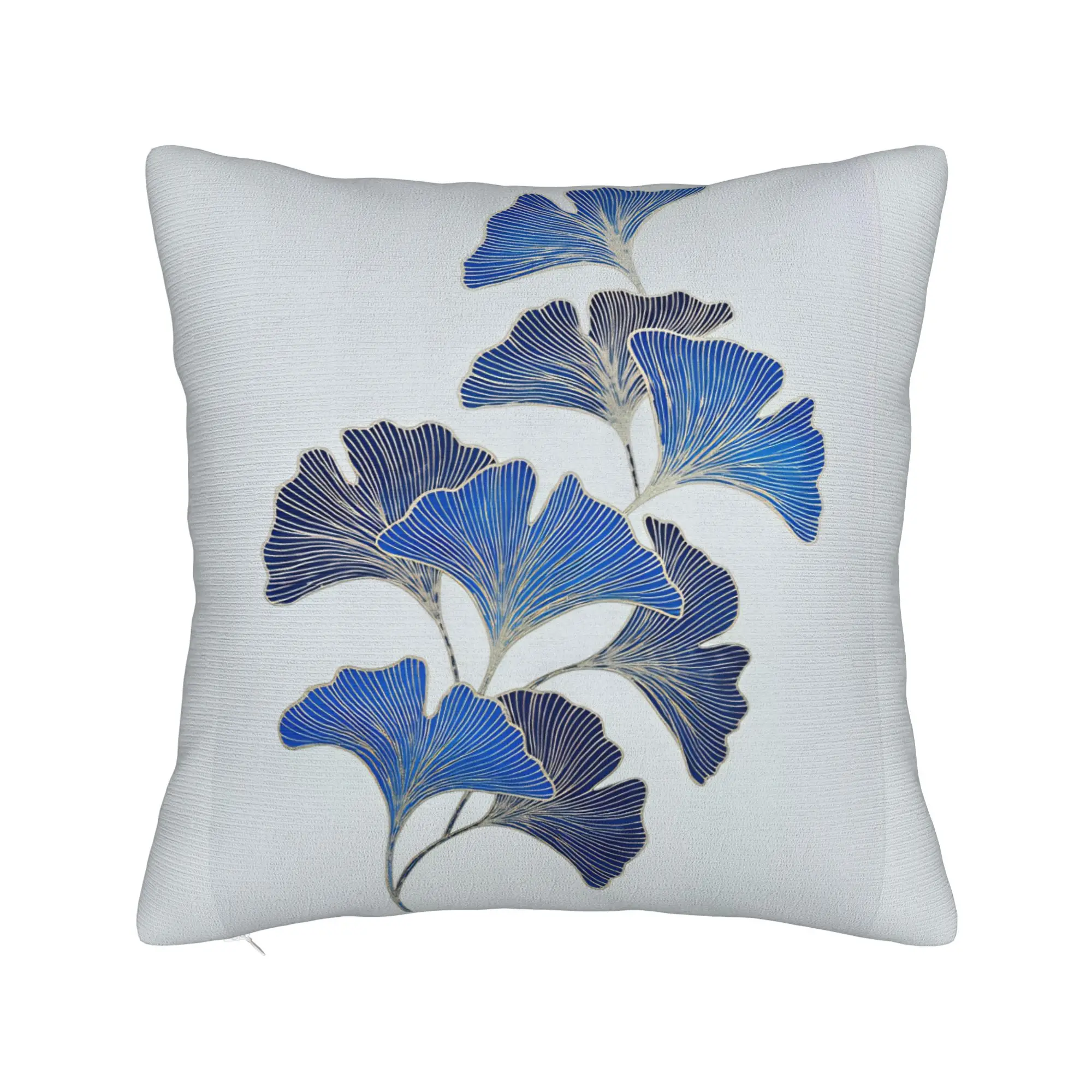 Ginkgo Leaves Pillow Case  Comfy Pillow Cover Fashion Cushion Cover For Living Room Sofa