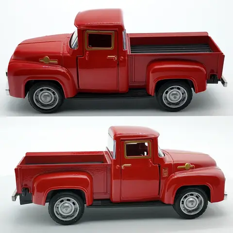 1:32 Klassisk Pickup Truck Simuleringsbil Modell Alloy Dragback Gjuten Fordon För Pojkar Barn Juldekoration Leksak 10 best sales 1 styckgjuten lastbil i skala 32 - №1