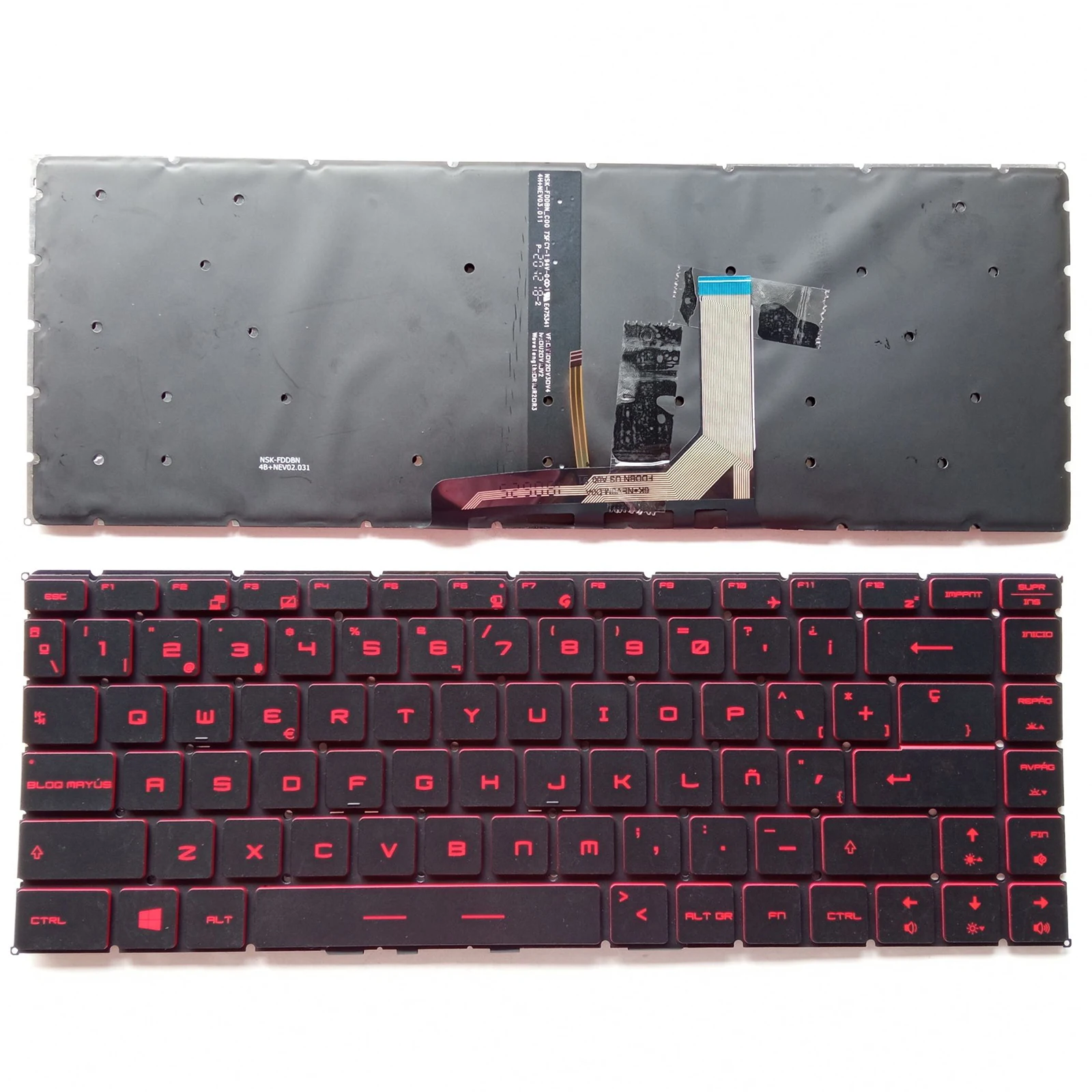 

New For MSI GS65 Stealth 8SE 8SF Thin 8RE 8RF GS65VR MS-16Q2 Keyboard SP Red Backlit