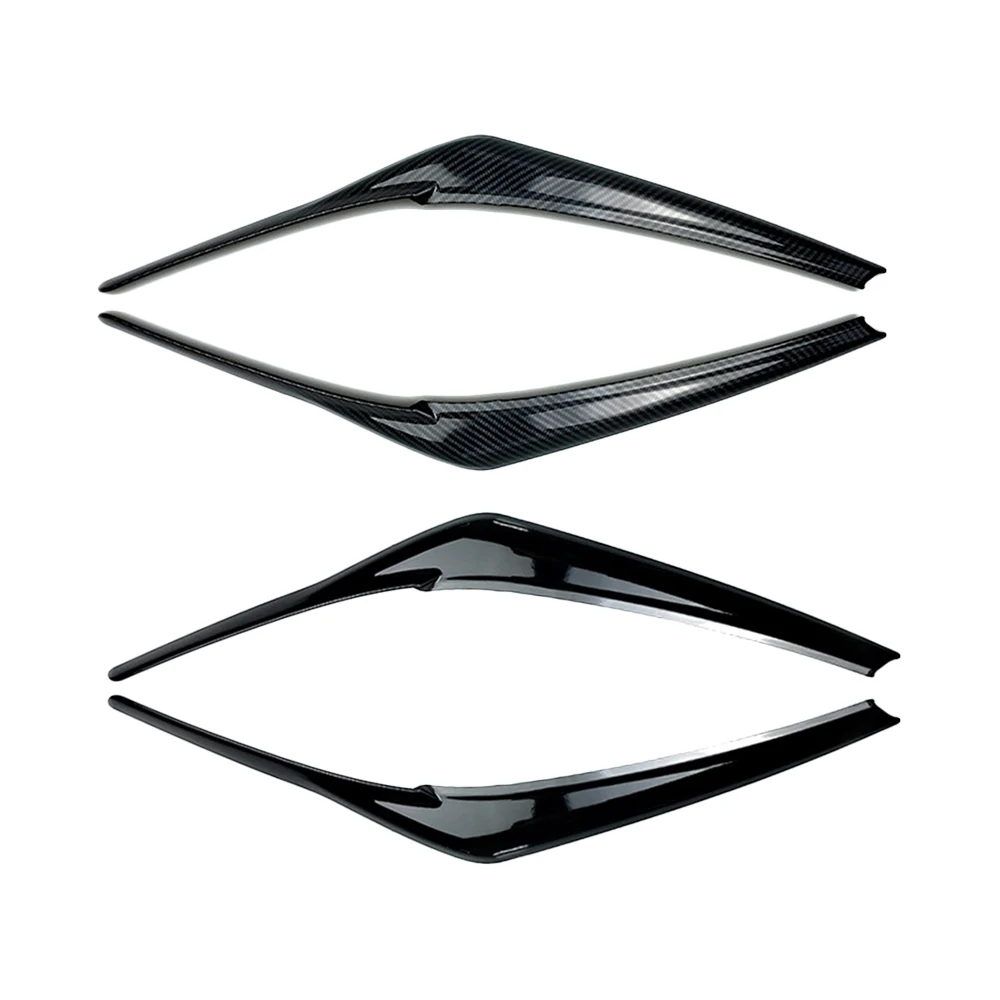 

Car ABS Trim Cover Accessories Fit for Toyota Camry 8 Gen. 2018-2023 Black/ Carbon Fiber Car Headlights Eyebrows Eyelids Covers