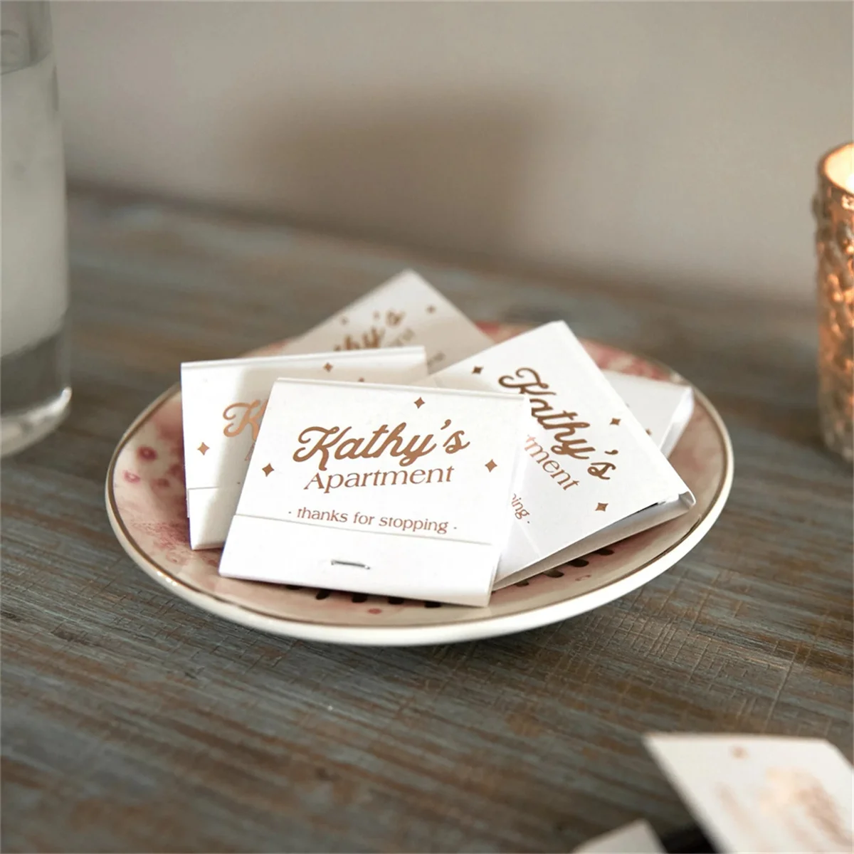 

My Apartment Sparkle Matches - Wedding Favors, Custom Matches, Foil Stamped Matches, Party Favor