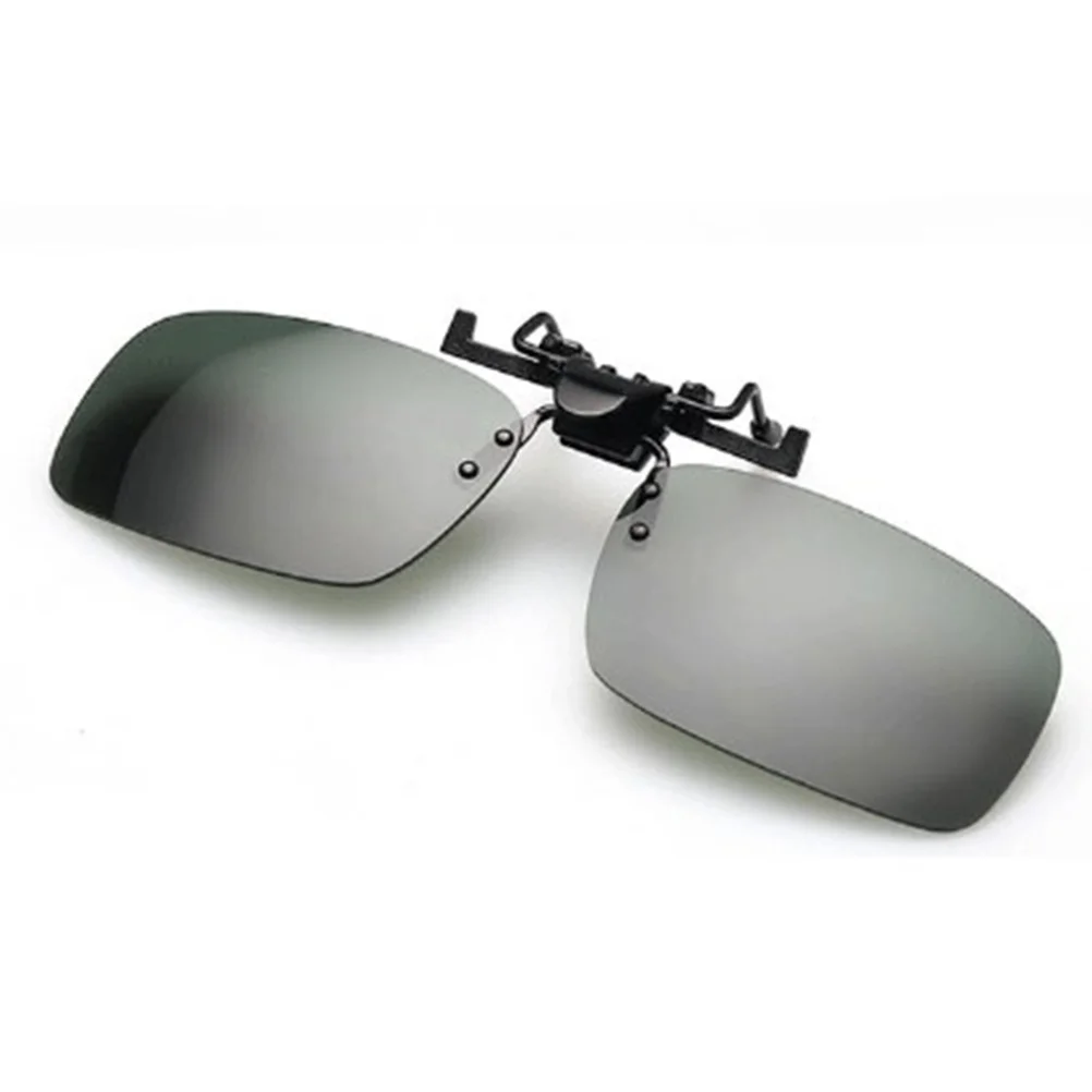 

Grey Clip-on Sunglasses Large Size Unisex Polarized Frameless Lens Ultra Lightweight Scratch Resistant for Driving Outdoor