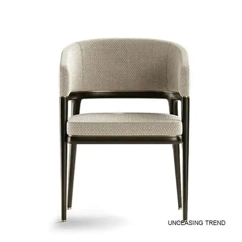 Итальянские легкие роскошные тканевые обеденные стулья, современная мебель для столовой, домашнее кресло со спинкой для кухни, скандинавский отель, деревянный стул