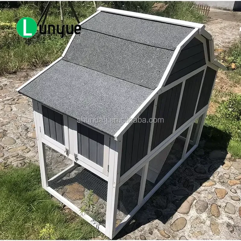 Large Wooden Chicken Coop Eco-friendly Villa Style Poultry House for Backyard Farm Garden Durable Spacious Hen Cage