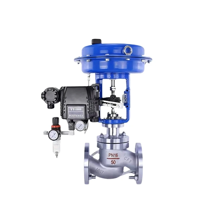 

Pneumatic Diaphragm Regulating Valve DN50 Stainless Steel Pneumatic Control Valve with Positioner