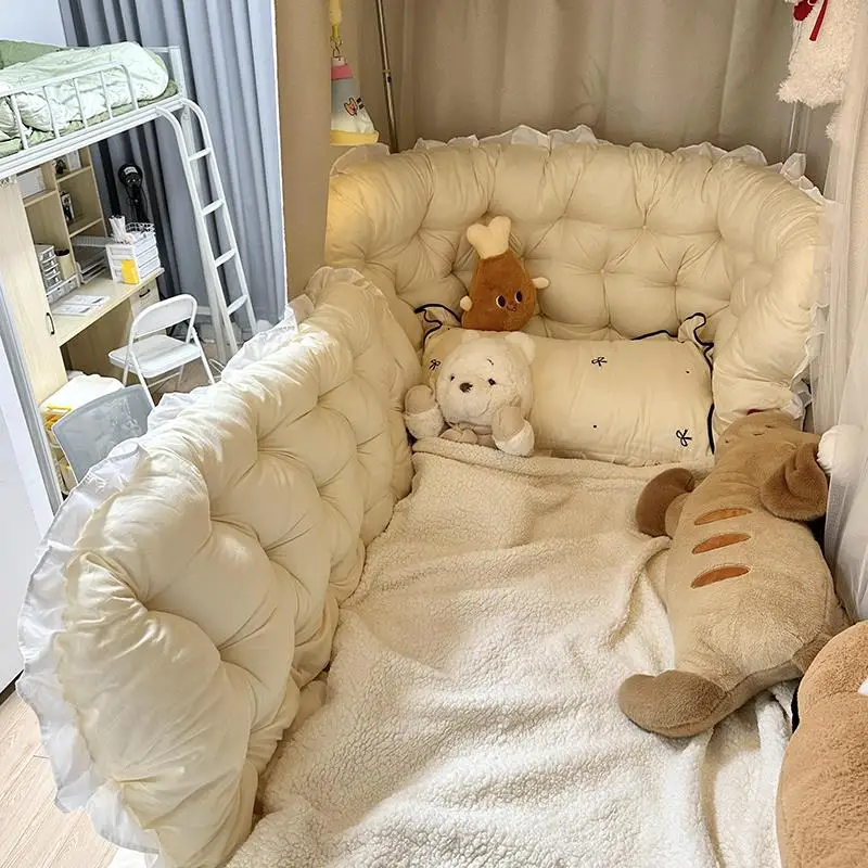 

Мягкая подушка изголовья Ba Support Dormi, подушка для кровати, защита позвоночника, большой барвейший декор для спальни, однотонная подушка