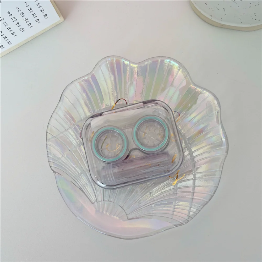 Companion Box Transparent Contact Lens Box Eye Shaped Box High Aesthetic Value For Work School Daily Commuting