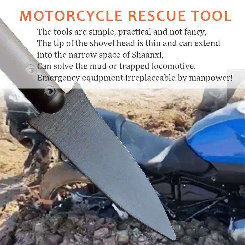 Motorcycle Rescue Tool Survival Shovel, Multi Tool Hammer, Hatchet, Mushroom Digging Spade, Camping Equipment